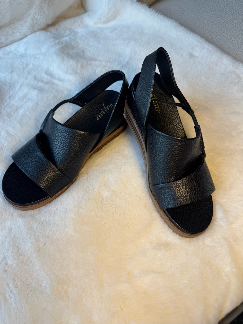 FlexStep Black Women's Sandals Size 6.5W